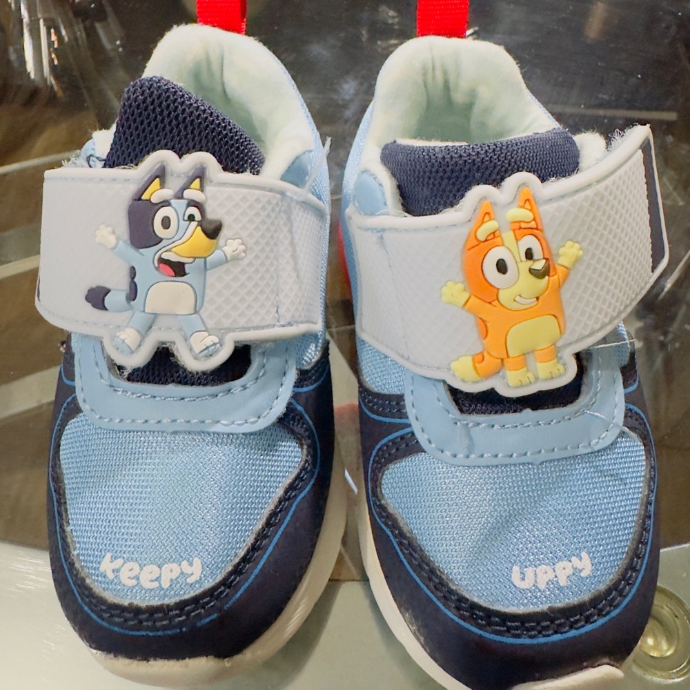 Kids Cartoon Sneakers - Light Blue